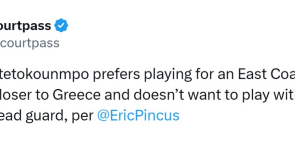 开云官网-湖人没戏了？字母哥更想加盟东海岸球队：不希望和持球大核搭档